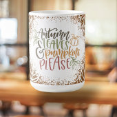 Herfstbladeren en pompoenen behagen keramische Mok