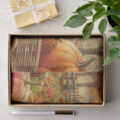 Herfstbladeren en Pompoenen Découpage Tissuepapier (Geschenk)