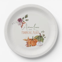 Herfstbladeren en pompoenen Gelieve Waterverf