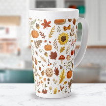 Herfstbladeren en pompoenen in witte Thanksgiving