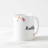 Herfstbladeren en pompoenen Plezier Grappige Herfs Koffiemok (Voorkant rechts)