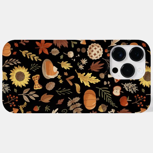 Herfstbladeren en pompoenen Thanksgiving Case-Mate iPhone Case (Achterkant (horizontaal))