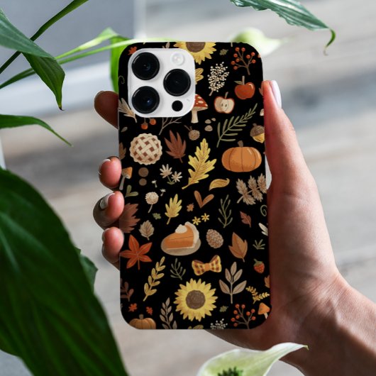 Herfstbladeren en pompoenen Thanksgiving Case-Mate iPhone Case