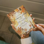 Herfstbladeren en pompoenen Thanksgiving Kaart