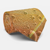 Herfstbladeren en regendruppels stropdas (Opgerold)