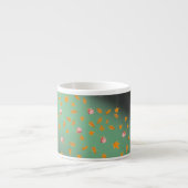 Herfstbladeren en rozen espresso kop (Voorkant)