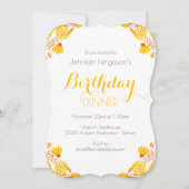 Herfstbladeren en takken Verjaardag Kaart (Voorkant)