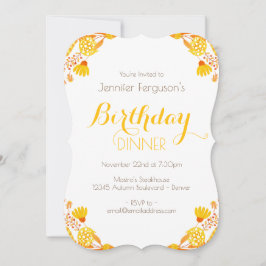 Herfstbladeren en takken Verjaardag Kaart