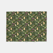 Herfstbladeren en varens botanisch fleece deken (Voorkant (Horizontaal))