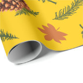 Herfstbladeren en vertakking naadloos inpakpapier (Rol Hoek)