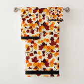 Herfstbladeren en vogels bad handdoek (Insitu)