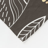 Herfstbladeren en vogels. fleece deken (Hoek)