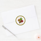 Herfstbladeren, esdoornbladeren en eikels Stickers (Envelop)