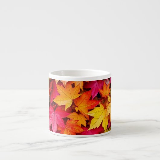 Herfstbladeren espresso kop (Voorkant)