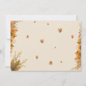 Herfstbladeren Familie Foto Thanksgiving Diner Kaart (Achterkant)