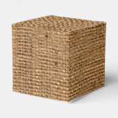 Herfstbladeren, FAUX Burlap Favor Box - Rood Bedankdoosjes (Achterkant)