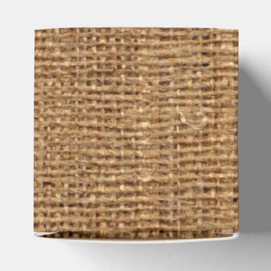 Herfstbladeren, FAUX Burlap Favor Box - Wijn Bedankdoosjes (Bovenkant)