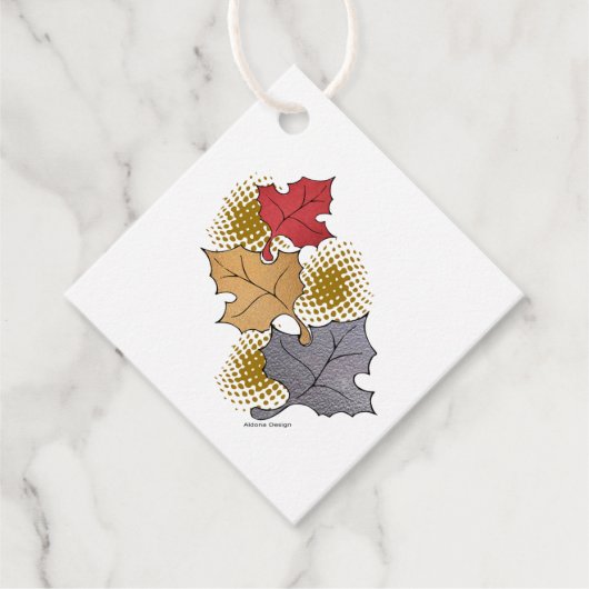 Herfstbladeren favoriete labels (Voorkant)