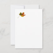 Herfstbladeren Feest Evenement Receptie Respons RS RSVP Kaartje (Achterkant)