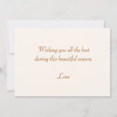 Herfstbladeren & fiets met pompoen Groeten Kaart (Achterkant)