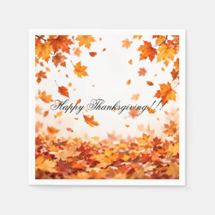 Herfstbladeren Fijne Thanksgiving Papieren Servett Servet
