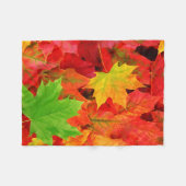 Herfstbladeren Fleece Deken (Voorkant (Horizontaal))