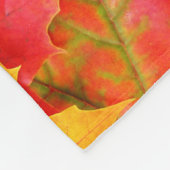 Herfstbladeren Fleece Deken (Hoek)