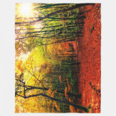 HERFSTBLADEREN FLEECE DEKEN (Voorkant)