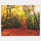 HERFSTBLADEREN FLEECE DEKEN (Voorkant (Horizontaal))