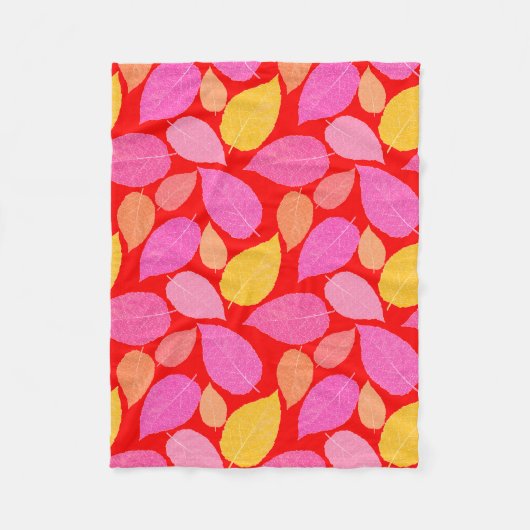 Herfstbladeren. Fleece Deken (Voorkant)