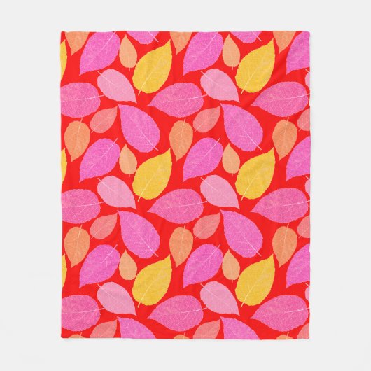 Herfstbladeren. Fleece Deken (Voorkant)