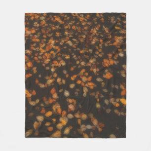herfstbladeren fleece deken