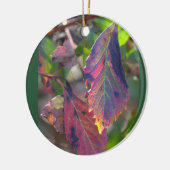 Herfstbladeren Foto Ornament (Links)