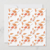 Herfstbladeren Friendsgiving Thanksgiving-feest Kaart (Achterkant)