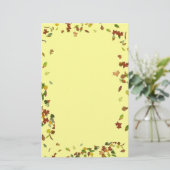 HERFSTBLADEREN, Geel Briefpapier (Staand voorkant)