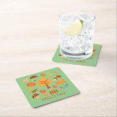 Herfstbladeren Geniet van het kleurrijke seizoen Kartonnen Onderzetters (Insitu)