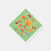 Herfstbladeren Geniet van het kleurrijke seizoen Servet (Hoek)