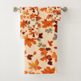 Herfstbladeren - Gentle Herfst Elegance Bad Handdoek