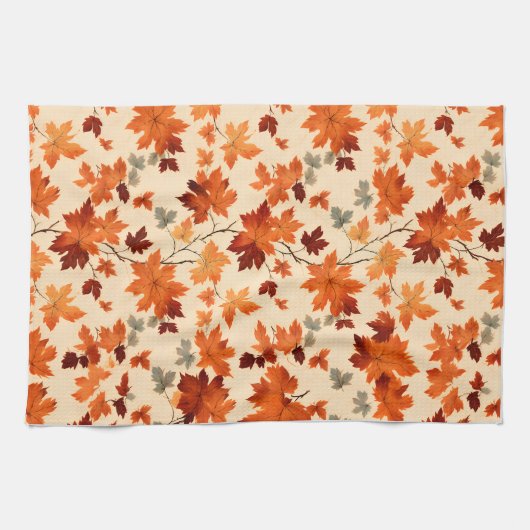 Herfstbladeren - Gentle Herfst Elegance Theedoek (Horizontaal)