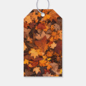 Herfstbladeren Gepersonaliseerd Bericht Cadeaulabel (Achterkant)