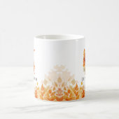 Herfstbladeren Gepersonaliseerd Monogram Initiaal Koffiemok (Center)