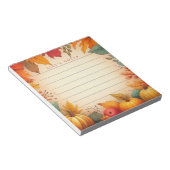 Herfstbladeren gepersonaliseerd notitieblok (Schuin)