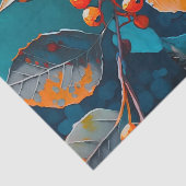 Herfstbladeren geschilderd. Natuur bloemen herfstb Tissuepapier (Detail)