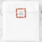 Herfstbladeren geven Bedankt Thanksgiving Sticker (Tas)