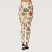 Herfstbladeren - Gezellig herfstpatroon Leggings (Achterkant)