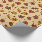 Herfstbladeren Glossy Wrapping Paper Cadeaupapier (Hoek)
