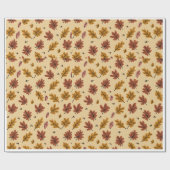 Herfstbladeren Glossy Wrapping Paper Cadeaupapier (Vlak)