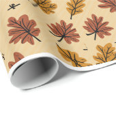 Herfstbladeren Glossy Wrapping Paper Cadeaupapier (Rol Hoek)