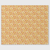 Herfstbladeren: Golden  Repeat Cadeaupapier (Vlak)