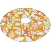 Herfstbladeren: Golden  Repeat Kerstboom Rok (Gekanteld)